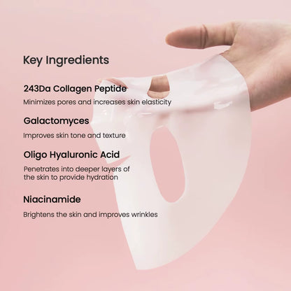 BIODANCE Bio-Collagen Deep Hydrating Gel Mask, Nighttime Moisturizing, Shrinking Pores, Improving Elasticity, Deep Hydration